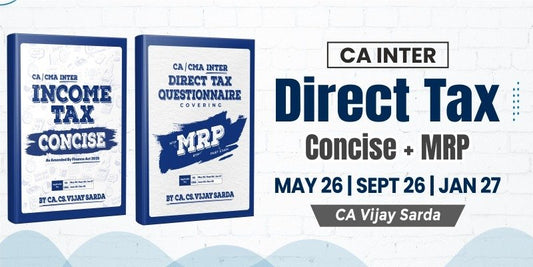 CA Inter DT Concise & MRP Combo Book by CA Vijay Sarda Ekatvam Academy