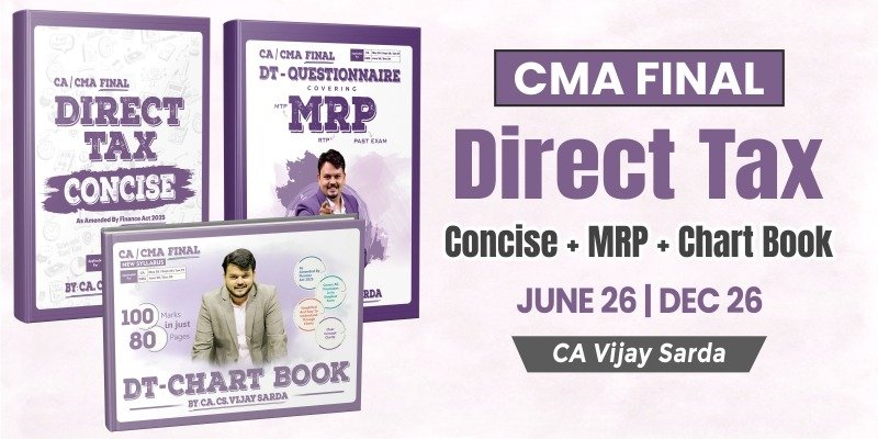 CMA Final Direct Tax Books Set by CA Vijay Sarda Ekatvam Academy