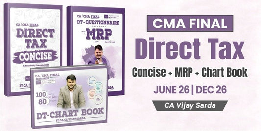 CMA Final Direct Tax Books Set by CA Vijay Sarda Ekatvam Academy