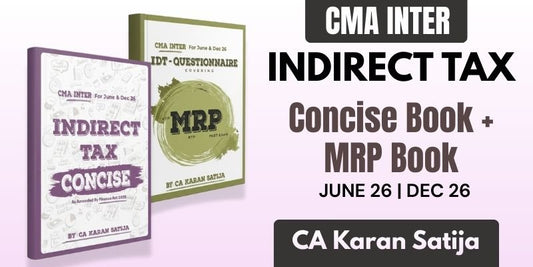 CMA Inter GST Books Set by CA Karan Satija Ekatvam Academy