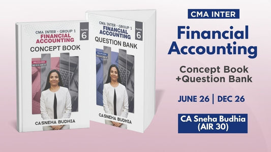 CMA Inter Financial Accounting Books Set by CA Sneha Budhia Ekatvam Academy
