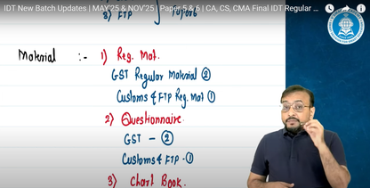 CA Final Indirect Tax Indepth Hindi Regular Batch By CA Vishal Bhattad