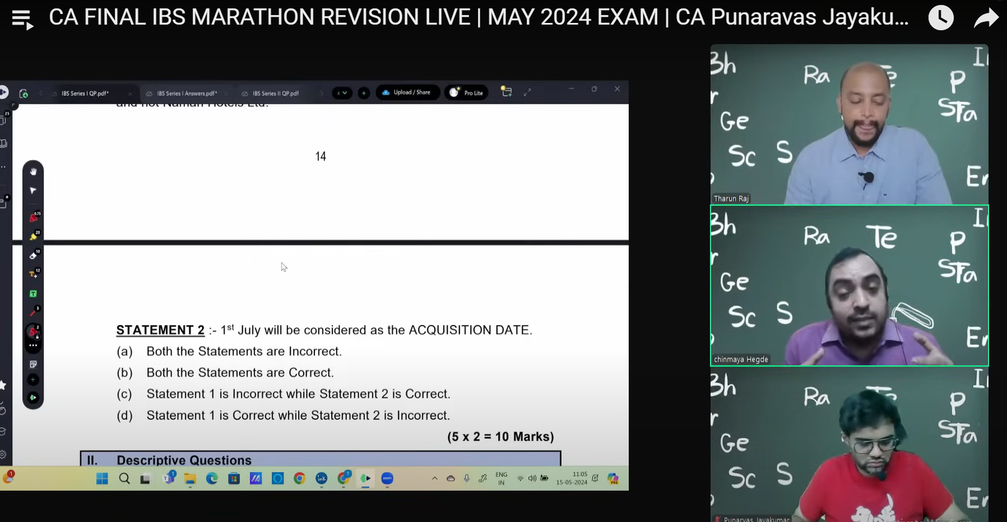 CA Final Paper 6 Integrated Business Solutions English By CA Punarvas Jayakumar, CMA Tharun Raj and CA Chinmaya Hegde