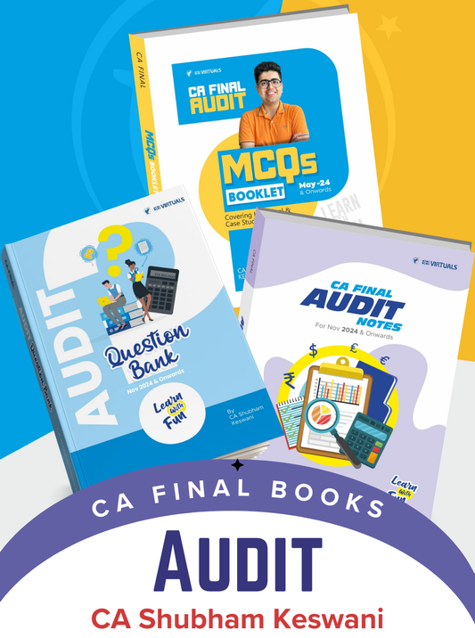 CA Final Audit Notes and Question Bank with MCQ Combo By CA Shubham Keswani