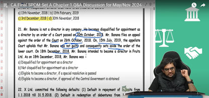 CA Final Corporate and Economic Law English Set A SPOM Fast Track Batch by CA Punarvas Jayakumar Conferenza