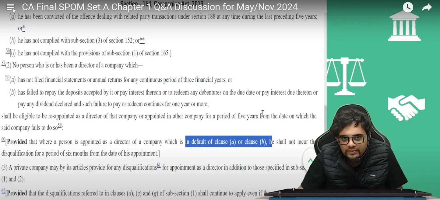 CA Final Corporate and Economic Law English Set A SPOM Fast Track Batch by CA Punarvas Jayakumar Conferenza
