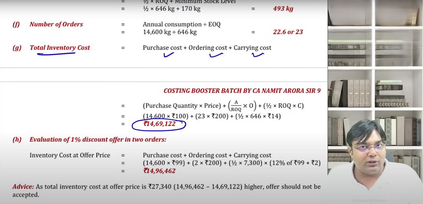 CA Inter Cost and Managment Hindi Regular Batch by CA Namit Arora