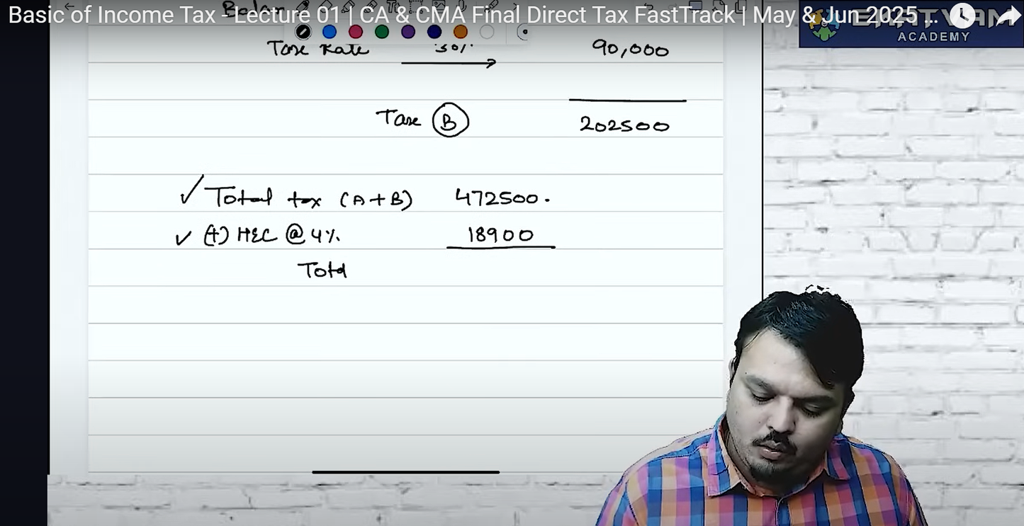 CA Final Direct Tax Hindi Fast Track Batch by CA Vijay Sarda