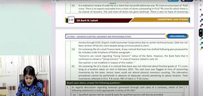 CA Final Audit English Fast Track Batch by CA Aarti Lahoti
