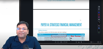 CMA Final SFM and SCM Regular Batch Combo by CA Satish Jalan