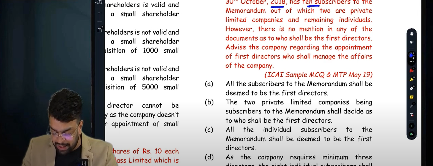 CA Final Law Self Placed Online Module Compact and MCQ Hindi Regular Batch by CA Harsh Gupta