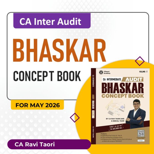 CA Inter Audit Bhaskar Concept Book by CA Ravi Taori Vsmart Academy