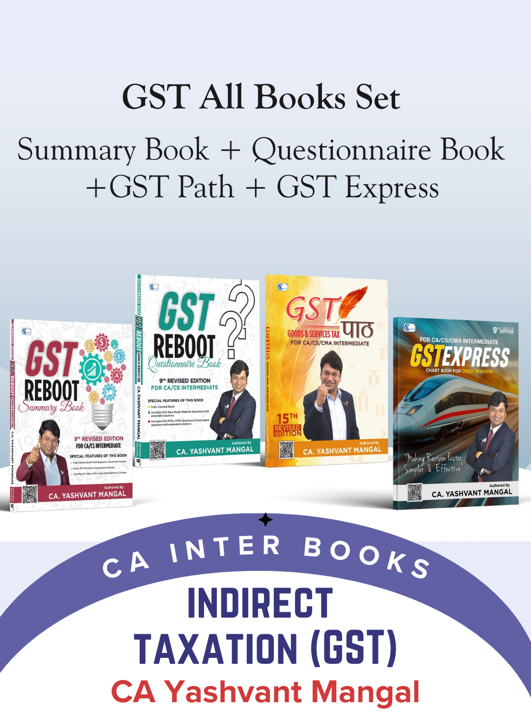 CA Inter GST All Books Set by CA Yashvant Mangal