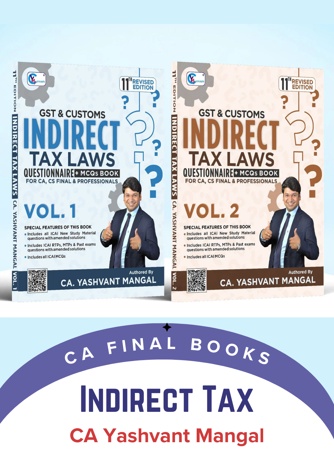 CA Final Indirect Tax Laws Questionnaire and MCQs Books By CA Yashvant Mangal