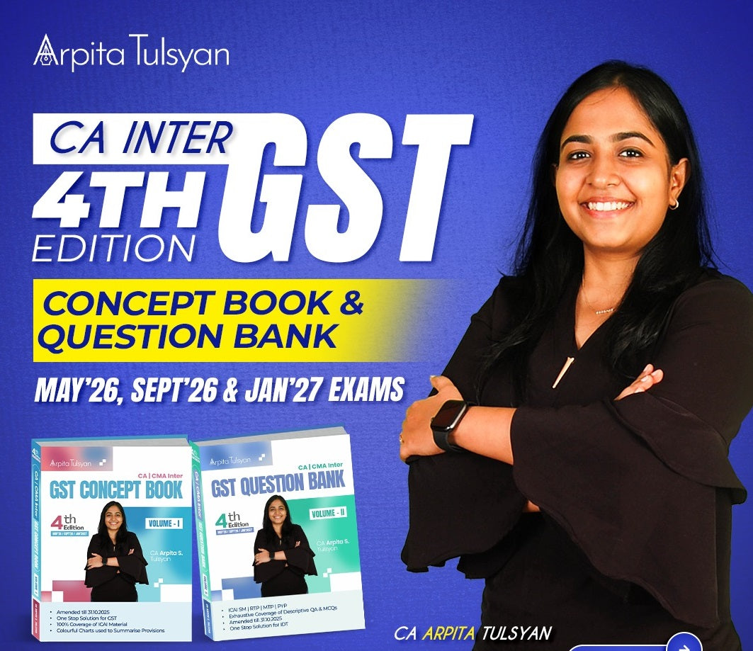 CA Inter GST (IDT) Book by CA Arpita Tulsyan Conferenza