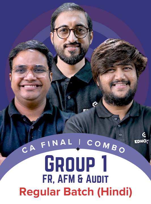 CA Final Financial Reporting, Advanced Financial Management and Audit Regular Hindi Batch Combo by CA Aditya Sharma, CA Dhawal Purohit and CA Chirag Mehta