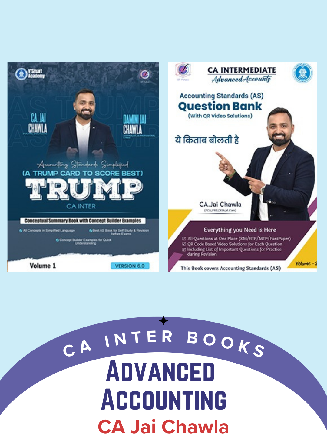 CA Inter Advance Accounts AS Trump Concept Book and Question Bank by CA Jai Chawla