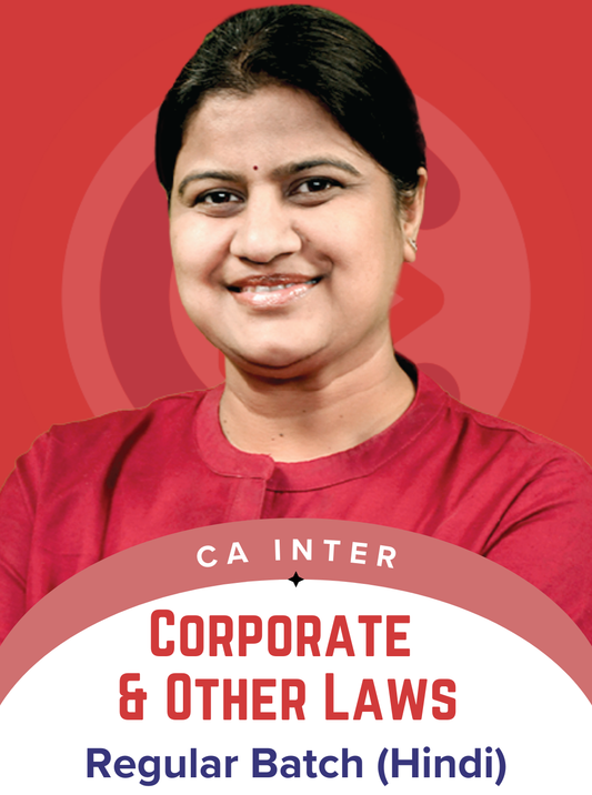 CA Inter Corporate and Other Law Regular Batch by CA Rachna Parakh Dubey