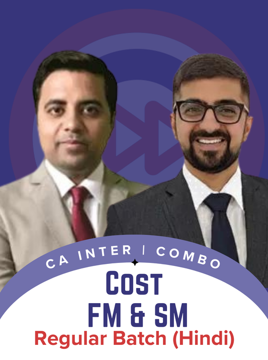 CA Inter Costing and FM SM Hindi Regular Combo By CA Nitin Guru and Prof Neeraj Arora