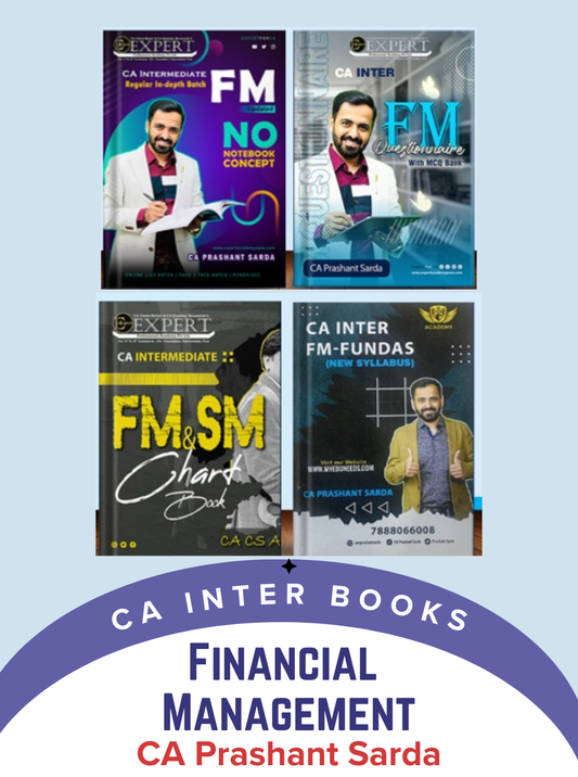 CA Inter Financial Management Complete Book Set by CA Prashant Sarda