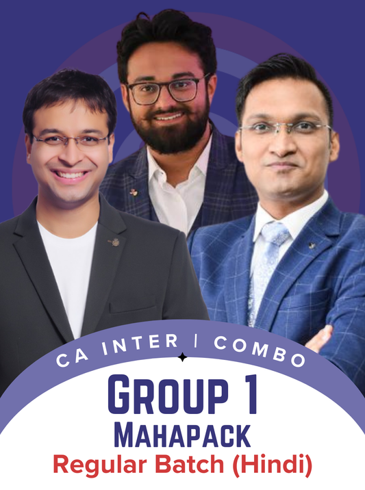 CA Inter Group 1 Mahapack Combo Hindi Regular Batch by CA CS Anshul Agrawal CA Adarsh Joshi CA Nishant Kumar