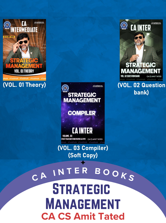 CA Inter Strategic Management V-1 and V-2 Book CA CS Amit Tated