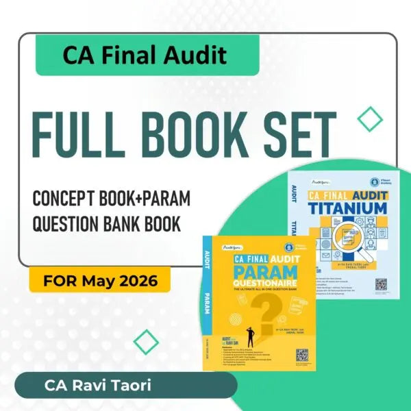CA Final Audit Complete Book Set by CA Ravi Taori Conferenza