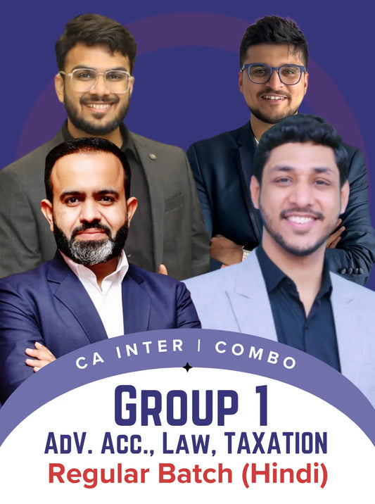 CA Inter | GROUP 1 [COMBO] - Regular Batch for May/Sep. 26 by CA Aakash Kandoi, CA Karan Kumar, CA Bhanwar Borana & CA Amit Mahajan Conferenza