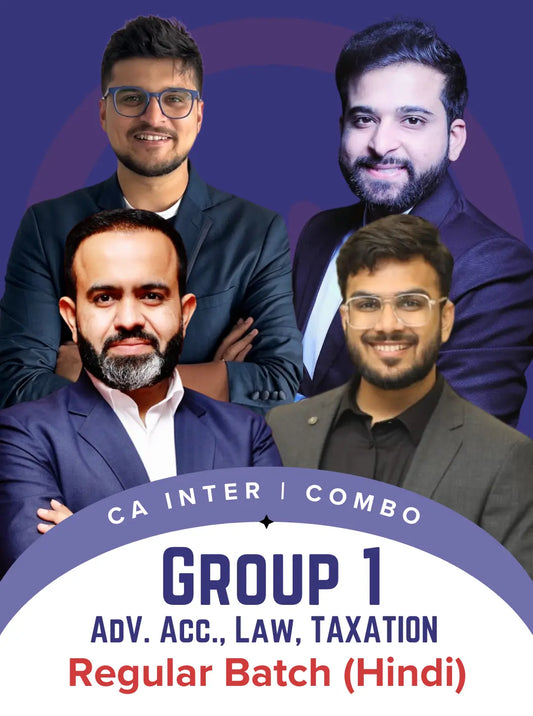 CA Inter | GROUP 1 [COMBO] - Regular Batch for May/Sep. 26 by CA Aakash Kandoi, CA Arjun Chhabra, CA Bhanwar Borana & CA Amit Mahajan Conferenza