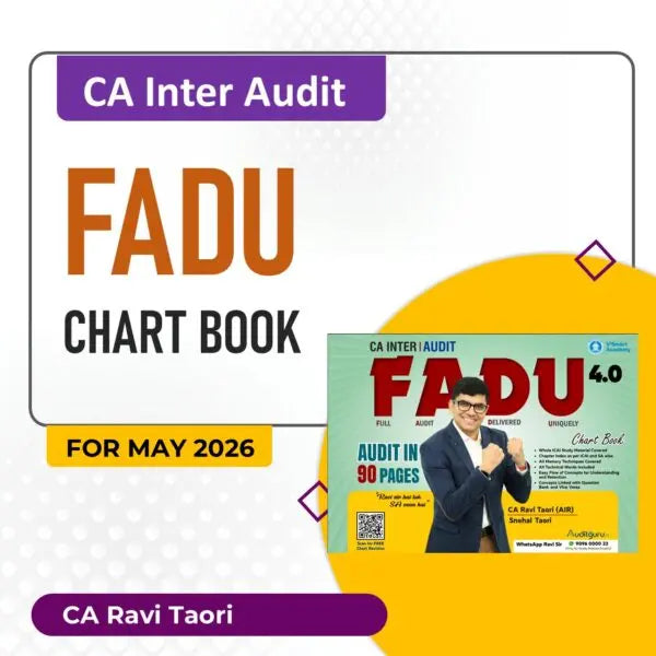 CA Inter Audit FADU Chart 4.0 by CA Ravi Taori Conferenza