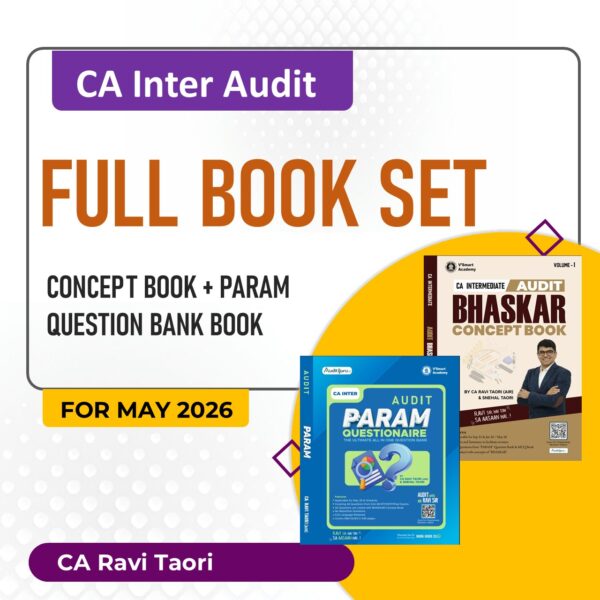 CA Inter Audit Complete Book Set by CA Ravi Taori Conferenza
