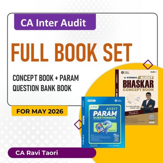 CA Inter Audit Complete Book Set by CA Ravi Taori Conferenza