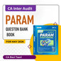 CA Inter Audit PARAM Question Bank Book by CA Ravi Taori Conferenza