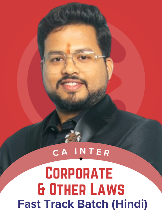 CA Inter Corporate and Other Law Hindi Fast Track Batch By CA Darshan Khare