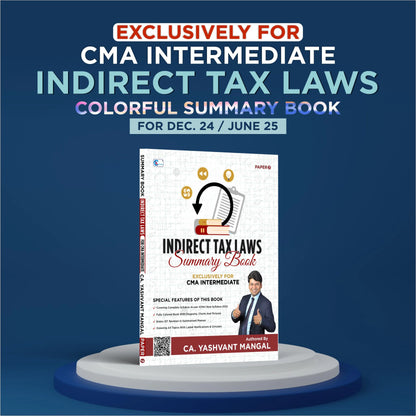 CMA Inter Indirect Taxation Hindi Regular Batch By CA Yashvant Mangal