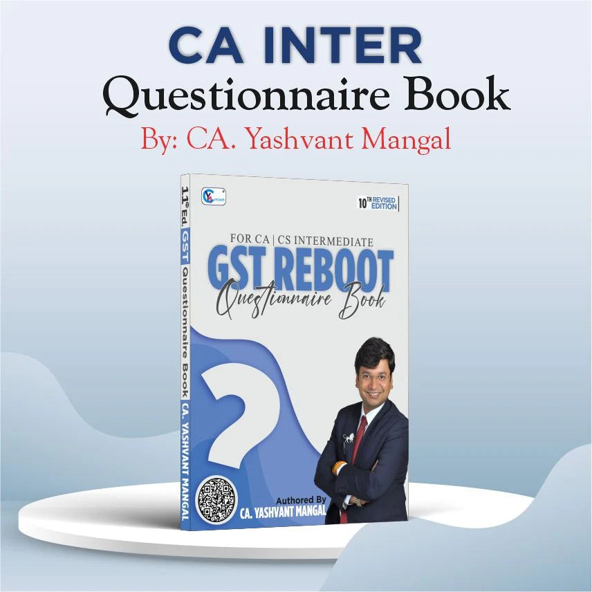 CA Inter GST Reboot Questionnaire Book by CA Yashvant Mangal YM Concepts