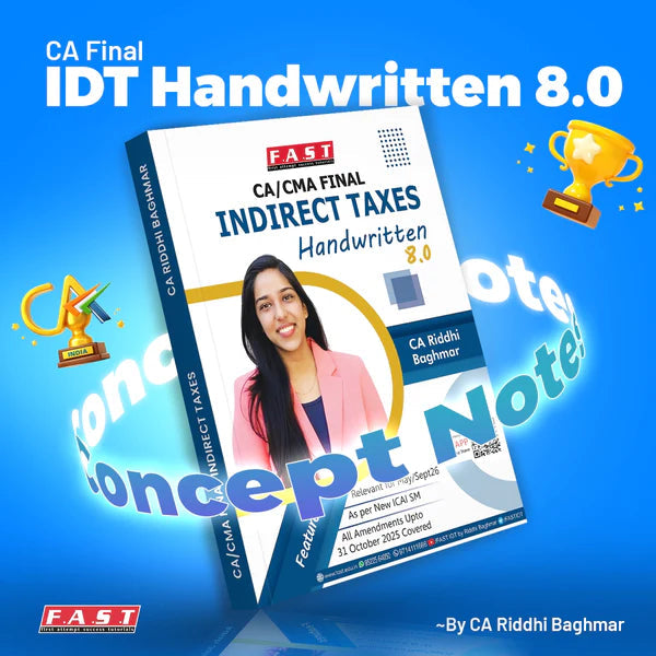 CA Final IDT Books by CA Riddhi Baghmar FAST Education