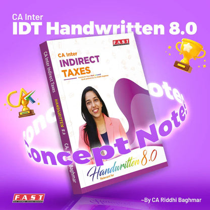 CA Inter IDT Books by CA Riddhi Baghmar FAST Education