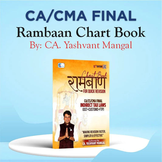 CA/CMA Final IDT Rambaan Chart Book (GST + Customs + FTP) by CA Yashvant Mangal YM Concepts