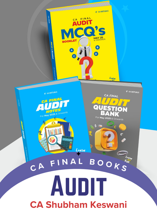 CA Final Audit Notes and Question Bank with MCQ Combo By CA Shubham Keswani