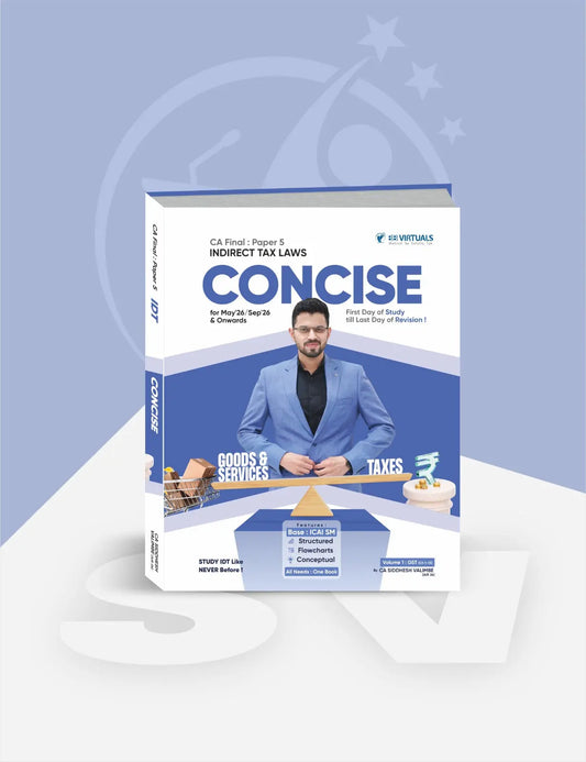 CA Final IDT Concise (Concept Books) by CA Siddhesh Valimbe Conferenza