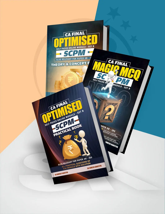 CA Final (SPOM) - SCPM (SET B) Books Set by CA Sankalp Kanstiya Conferenza