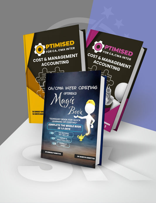 CA Inter Cost & Management Accounting (COMBO) Optimised Book & Magic Book by CA Sankalp Kanstiya Conferenza