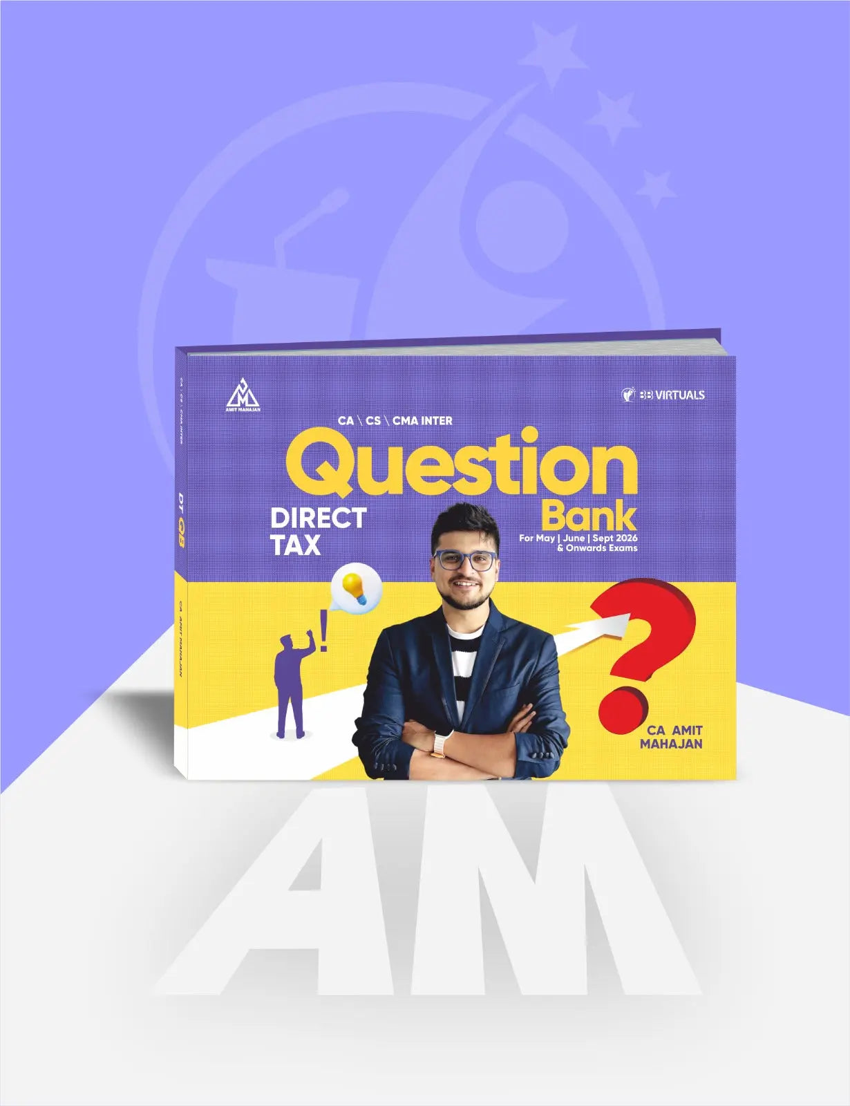 CA/CMA/CS Inter DT Question Bank Book by CA Amit Mahajan Conferenza