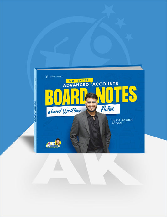 CA Inter Adv. Accounting Board Notes by CA Aakash kandoi BB Publication